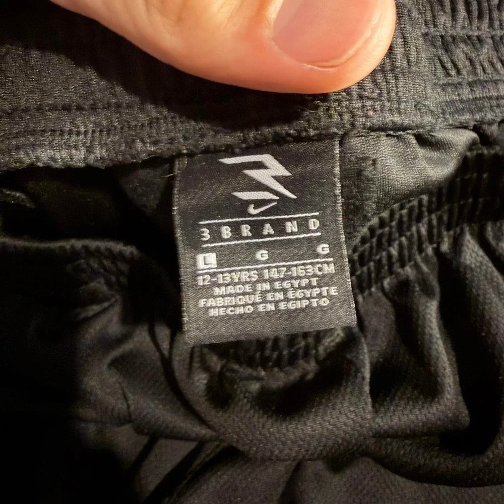 Nike Dri-FIT Black Athletic Basketball Shorts Youth XL (12-13Y) Swoosh Training
